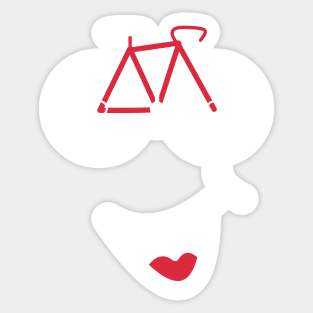 Bicycle Smiley Face Bike Emoji Sticker